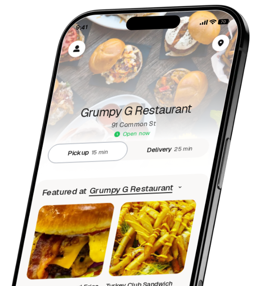 Grumpy G Restaurant app preview